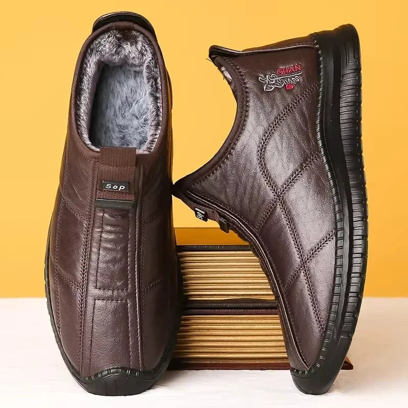 Chaussures Slip-on Sans Lacets à Doublure Chaude & Imperméables - Homme