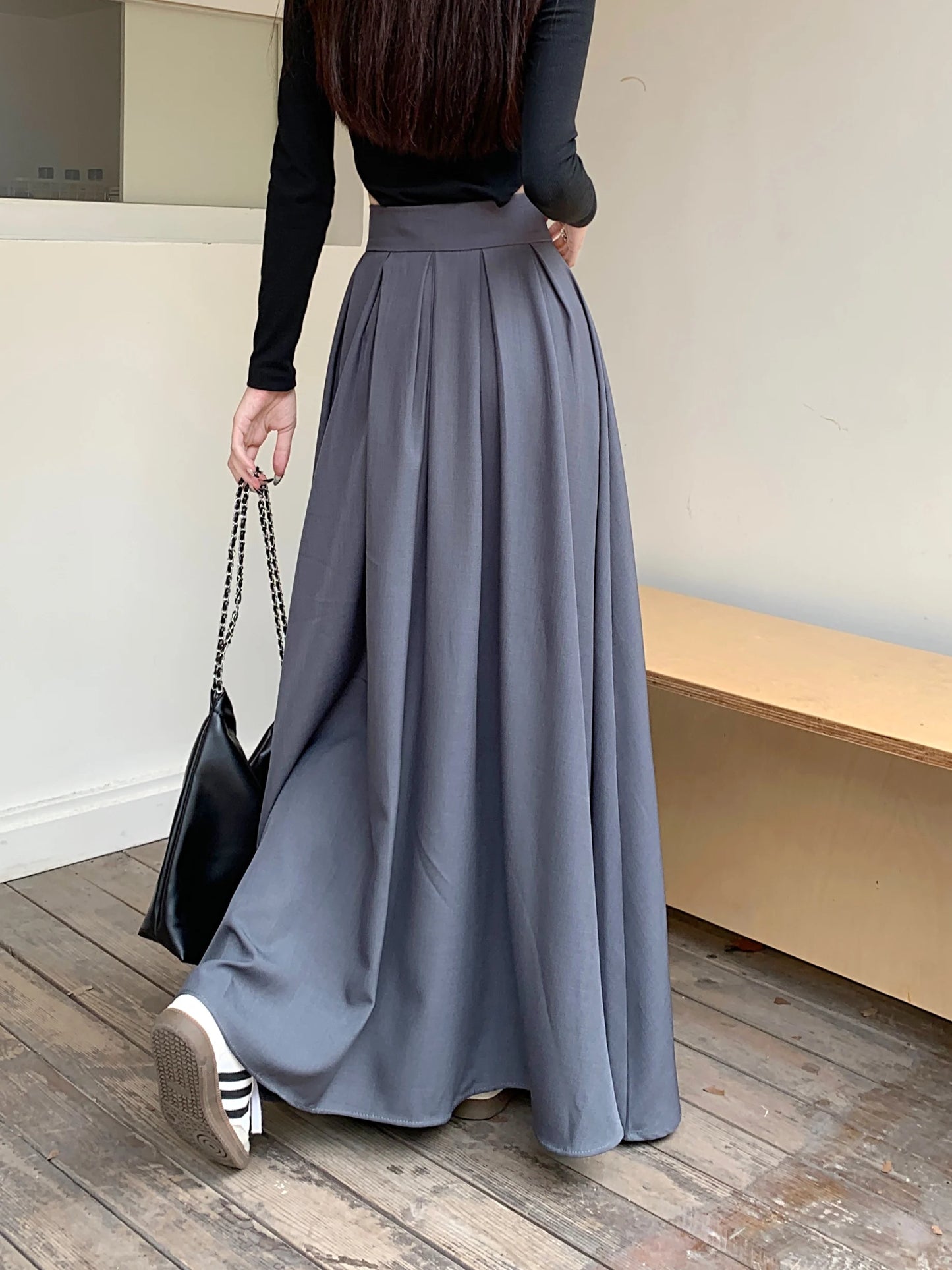 Intims - Longue jupe plissée taille haute pour Femmes - 76193FR