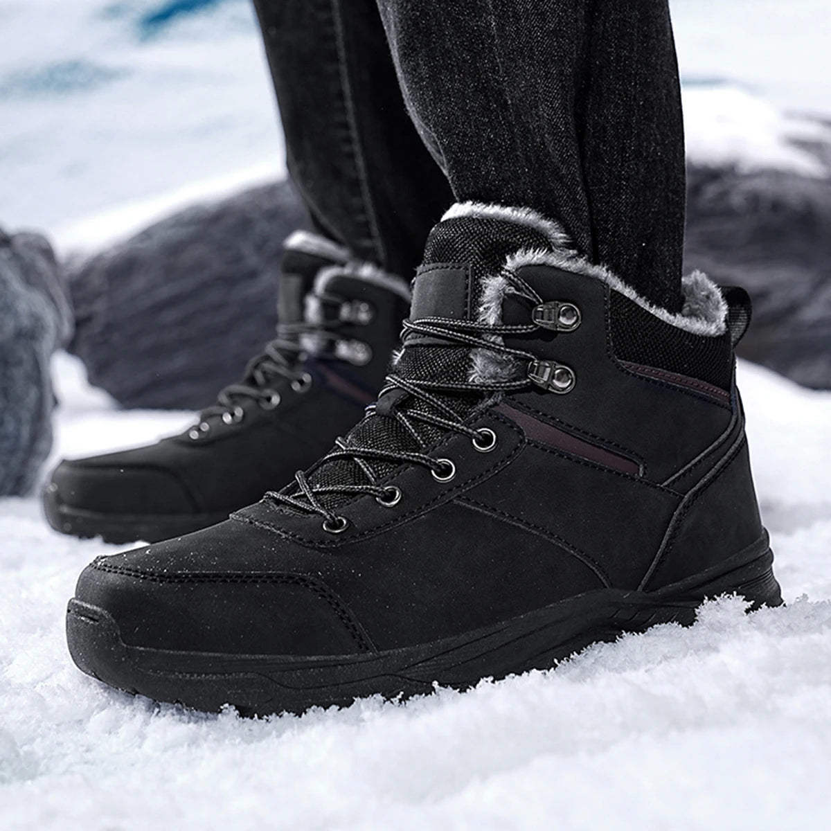 Bottes Montantes Hiver Confort Extrême pour Homme