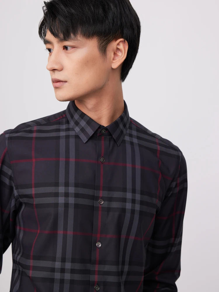 Intims - Chemise à Carreaux en Fibre de Bambou pour Hommes - 00134FR