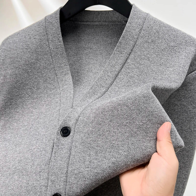 Cardigan Épais Col V BASIC - Homme