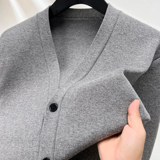 Cardigan Épais Col V BASIC - Homme