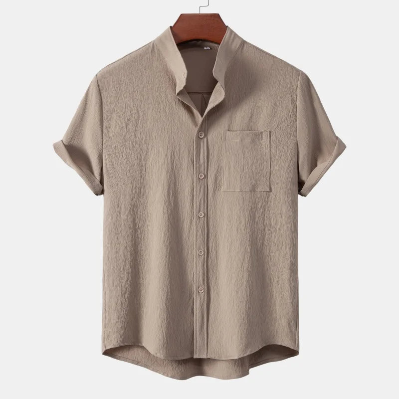 Intims - Chemise Décontractée à Col Mao Printemps & Été pour Hommes - 29471FR