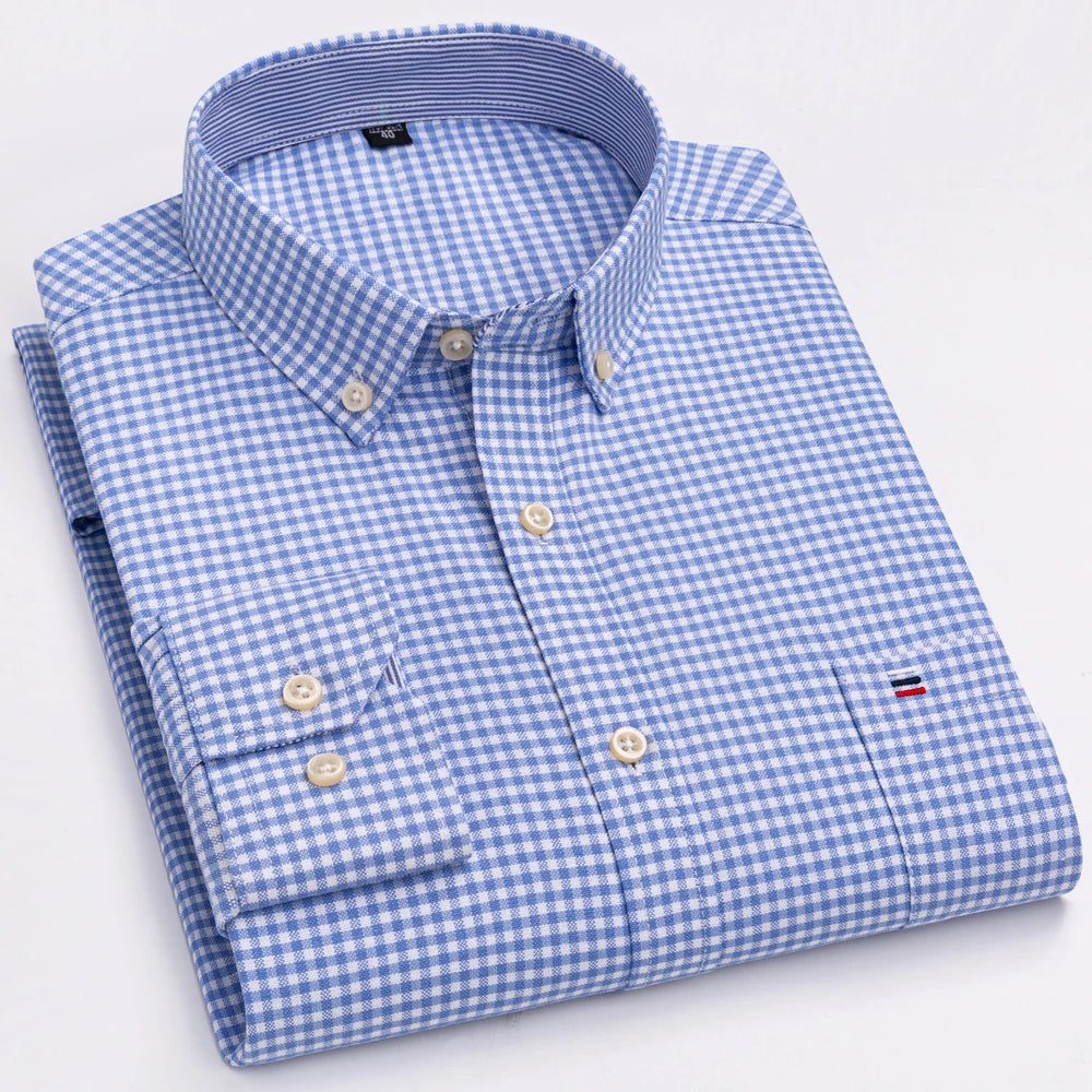 Intims - Chemise Décontractée à Carreaux/Rayures en Coton pour Hommes - 31452FR