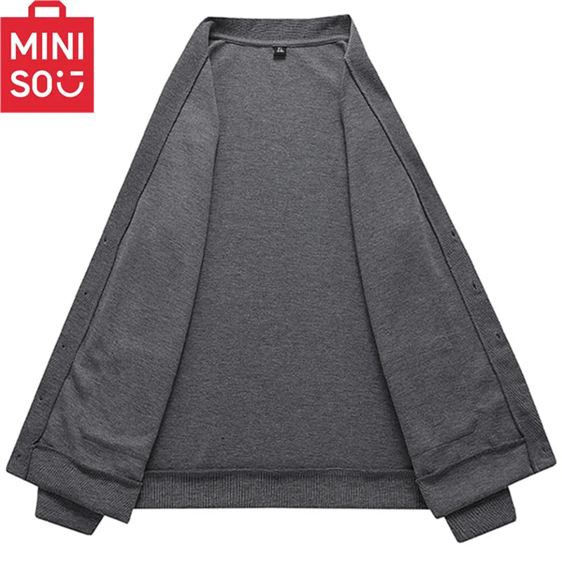 Intims - Cardigan épais Col V BASIC - Homme