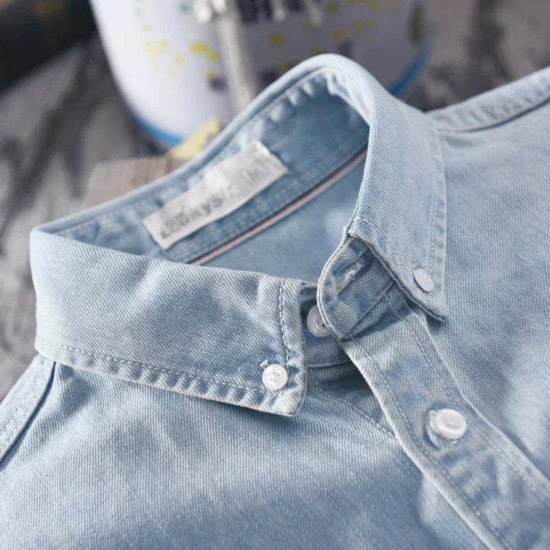 Intims - Chemise en Jean 100% Coton à Manches Longues pour Hommes - 58231FR
