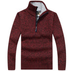 Pull Homme Chaud en Laine – Demi-Zip & Col Montant