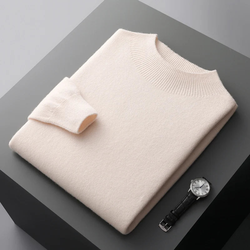 Roll Neck Jumper 100% Merino Wool
