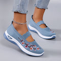 Intims - Mocassins en Maille avec Broderie Florale Printemps - 57342FR