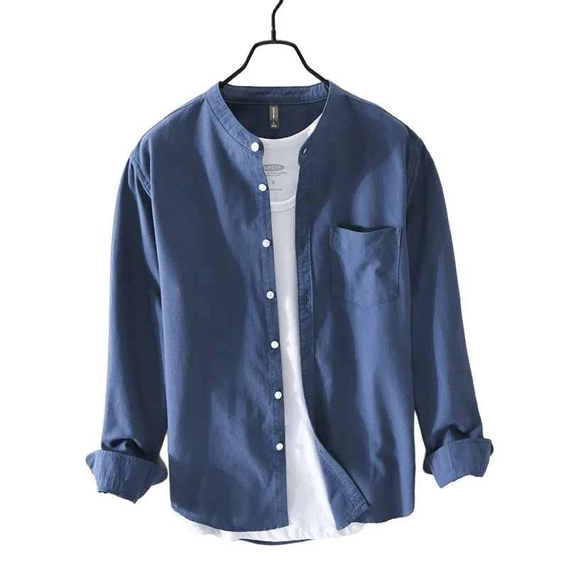 Intims - Chemise en 100% Coton à Col Mao pour Homme - 83927FR