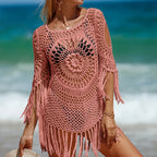 Intims - Robe Courte de Plage en Crochet à Franges pour Femmes - 56284FR