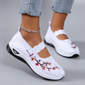 Intims - Mocassins en Maille avec Broderie Florale Printemps - 57342FR