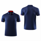 Polo homme manches courtes à séchage rapide — col revers respirant