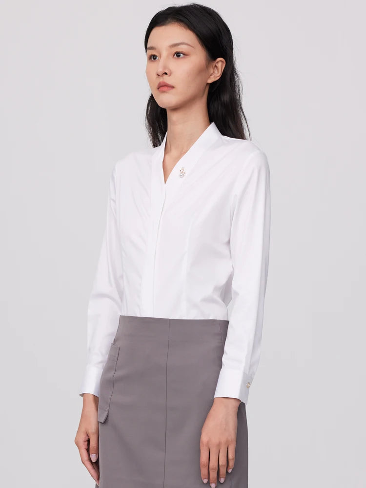 Intims - Chemise col V à broche amovible pour Femmes - 49261FR