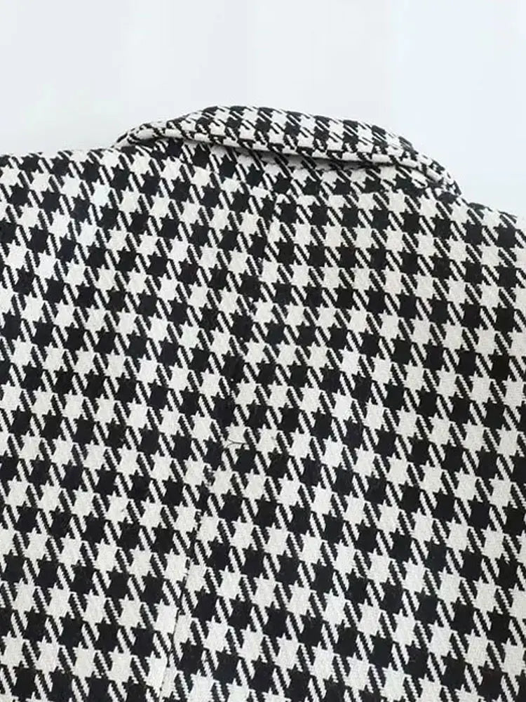 Ensemble Blazer & Short Motif Pied-de-poule