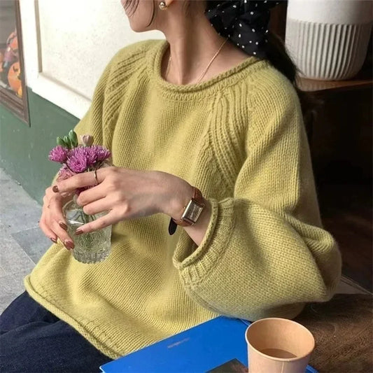 Pull Ample en Tricot Doux et Chaud