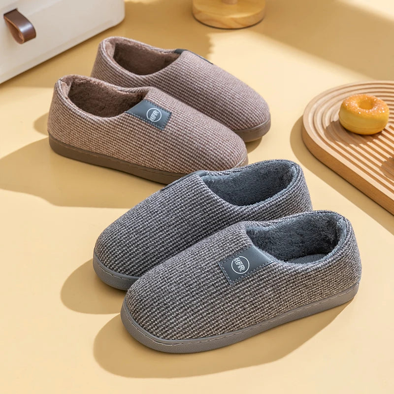 Pantoufles Antidérapantes et Chaudes en Coton & Polaire