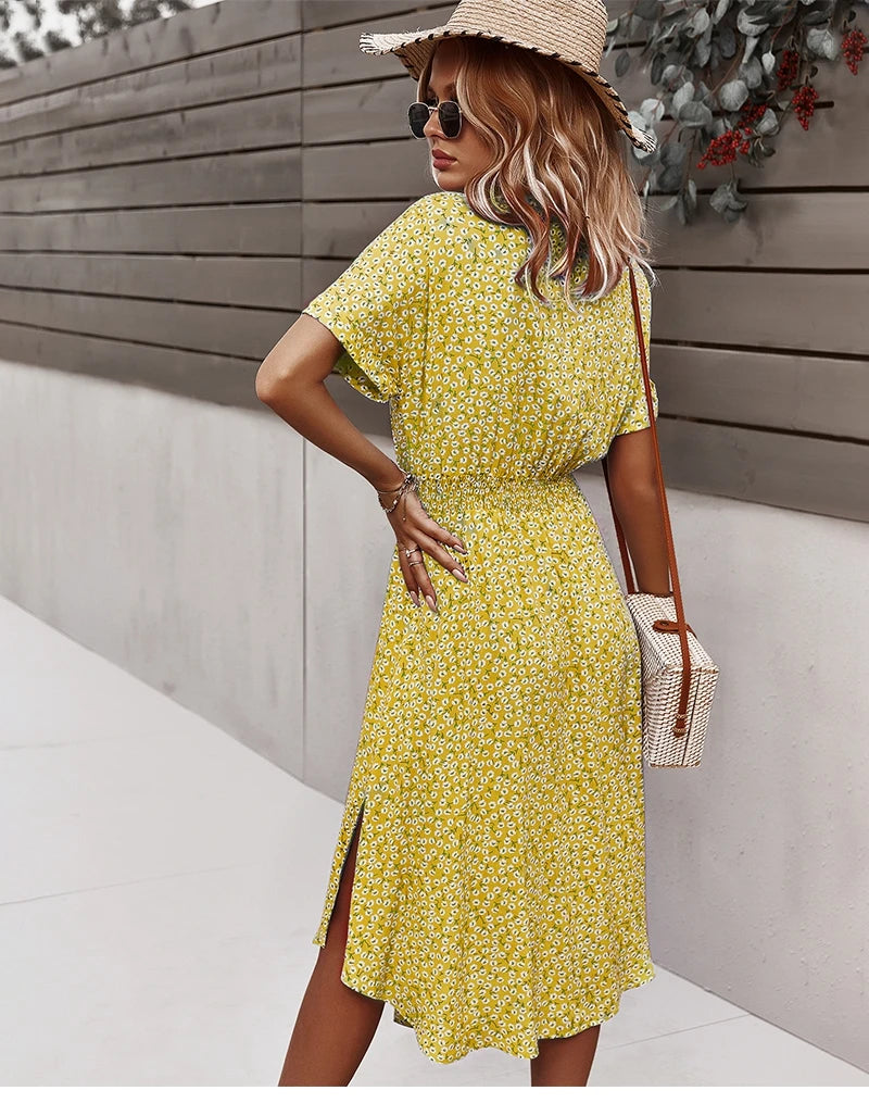Intims - Robe Midi Imprimée à Fleurs pour Femme - 97531FR