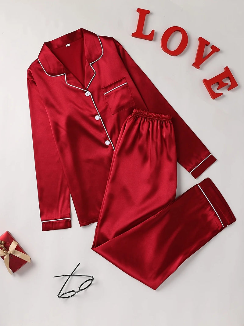 Intims - Ensemble de Pyjama Chic en Satin pour Femme - 29384FR