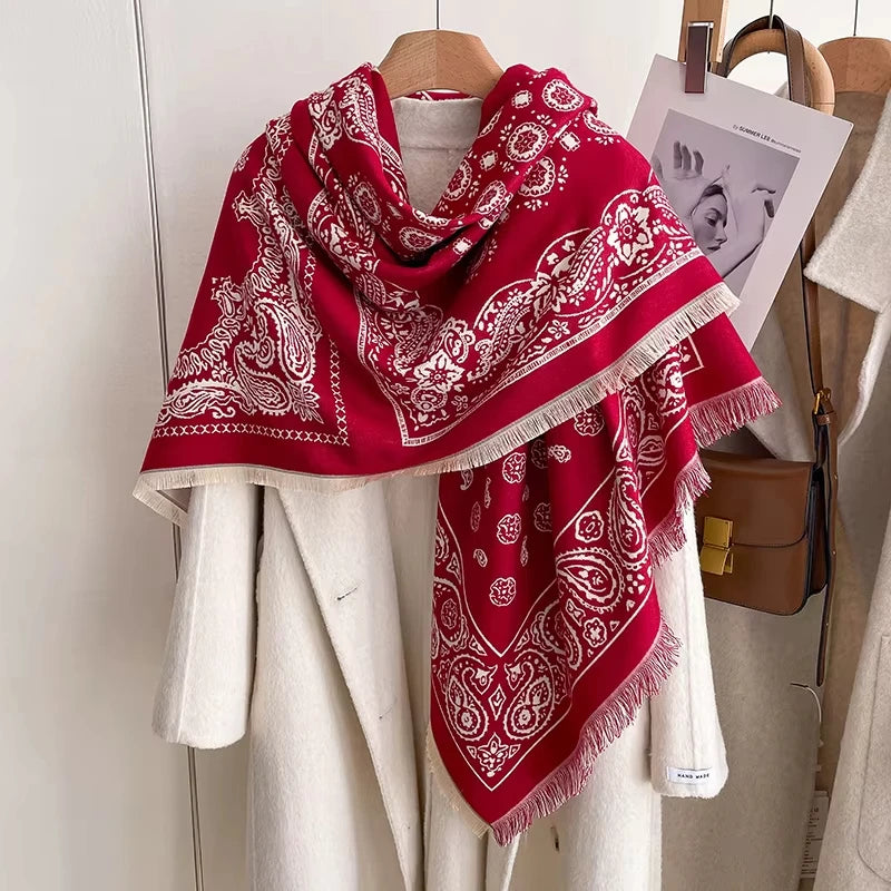 Écharpe Imitation Cachemire Motif Bandana