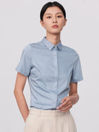 Intims - Chemise d'Été Sans Poche à Manches Courtes Col Classique pour Femme - 10001FR