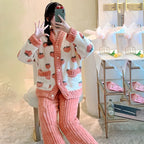 Intims - StrawBerry Pyj - Pyjama en Flanelle CHAUD à Motifs Fraises - 94827FR