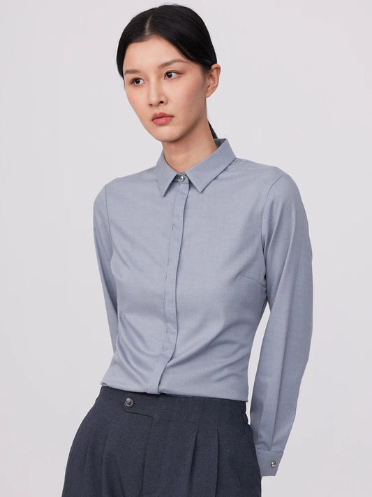 Intims - Chemise ajustée à boutons invisibles en fibres de bambou pour Femmes - 57241FR