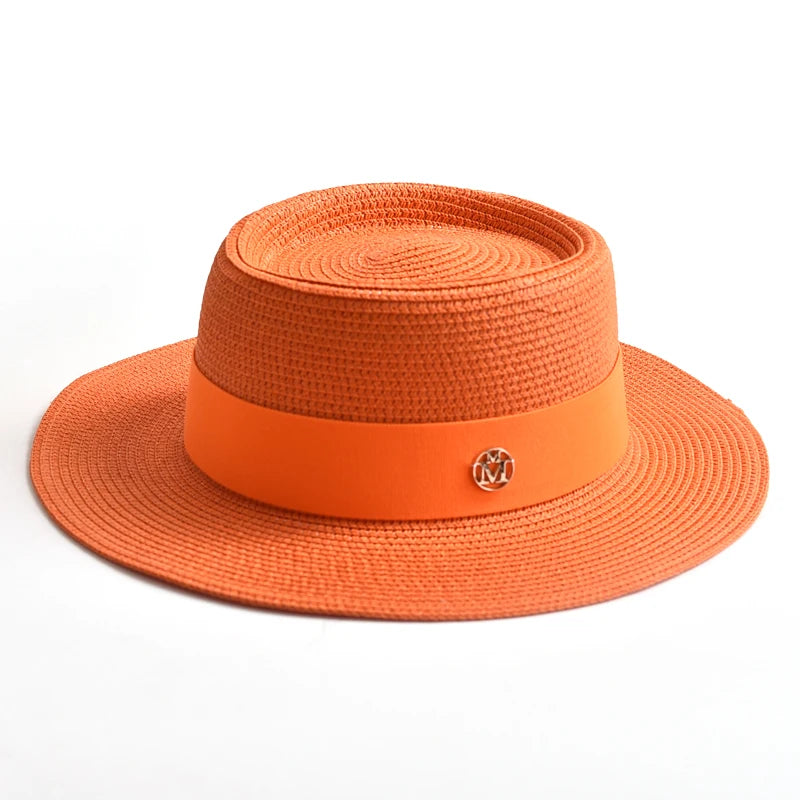 Intims - Chapeau de Paille Coloré à Ruban - 17 Couleurs