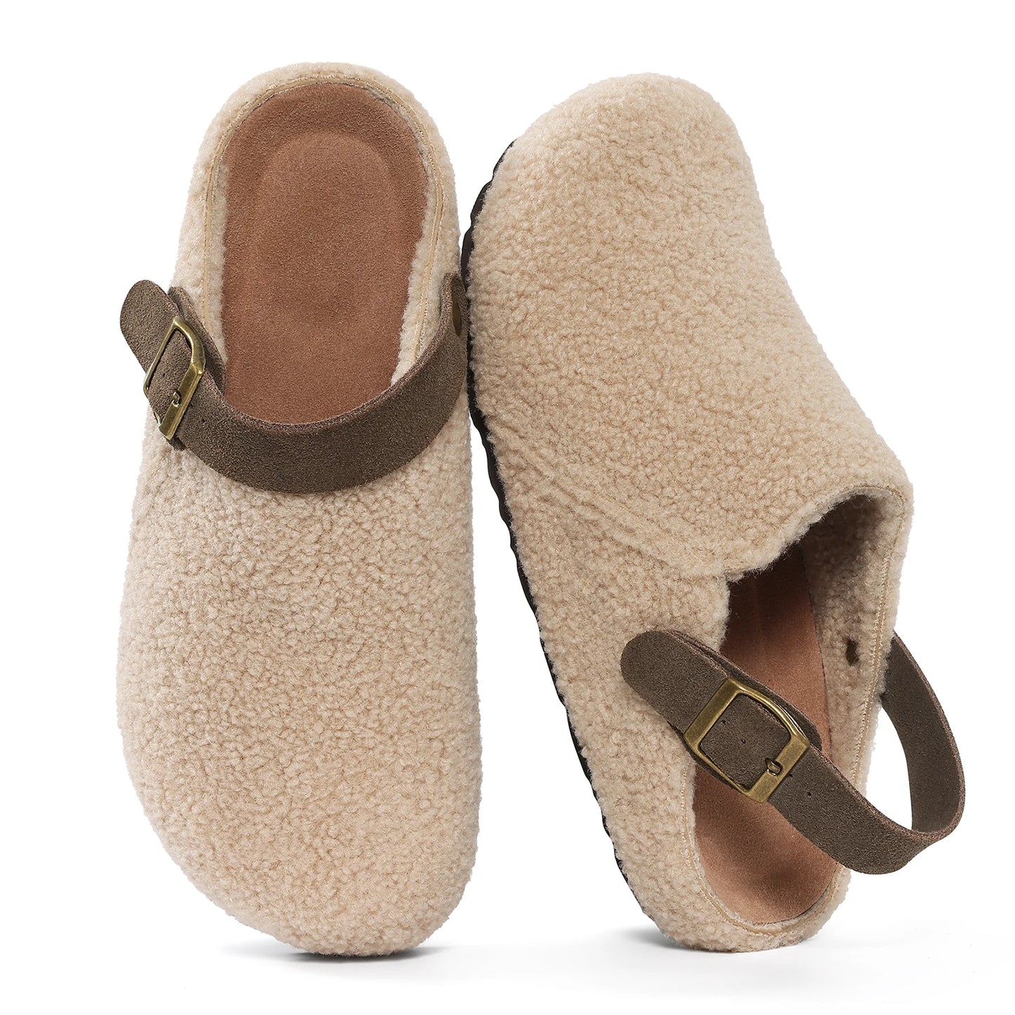 Mules Teddy en Peluche ULTRA Chaudes & Moelleuses