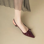 Intims - Escarpins Mini Talon Aiguille à Bout Pointu avec Détail Sangle - 45892FR