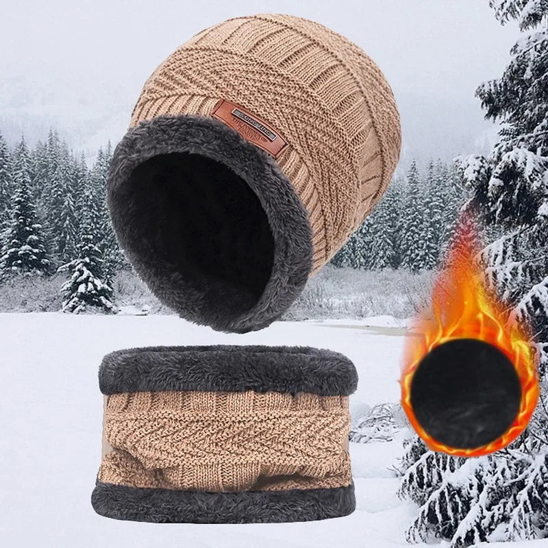 Ensemble Hiver Homme – Bonnet & Tour de Cou Polaire