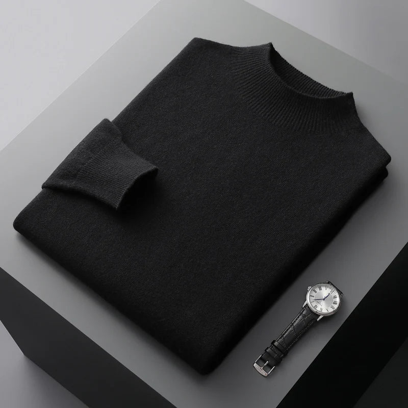 Roll Neck Jumper 100% Merino Wool