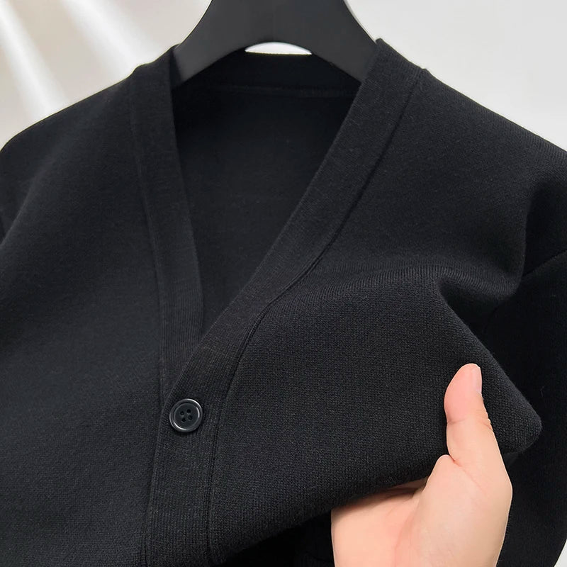Cardigan Épais Col V BASIC - Homme
