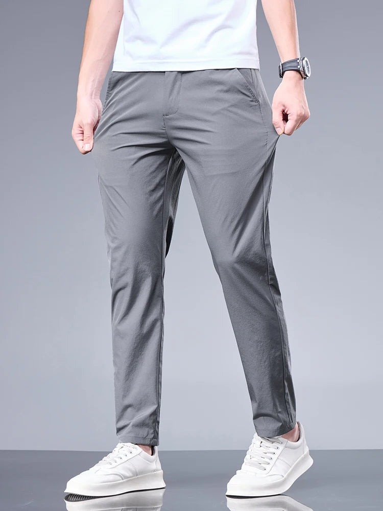 Pantalon décontracté coupe droite
