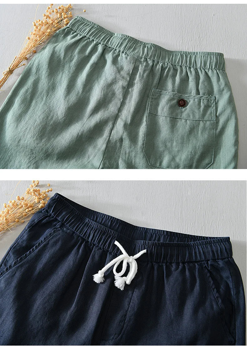 Intims - Shorts en Lin 100% pour Hommes - 56789FR