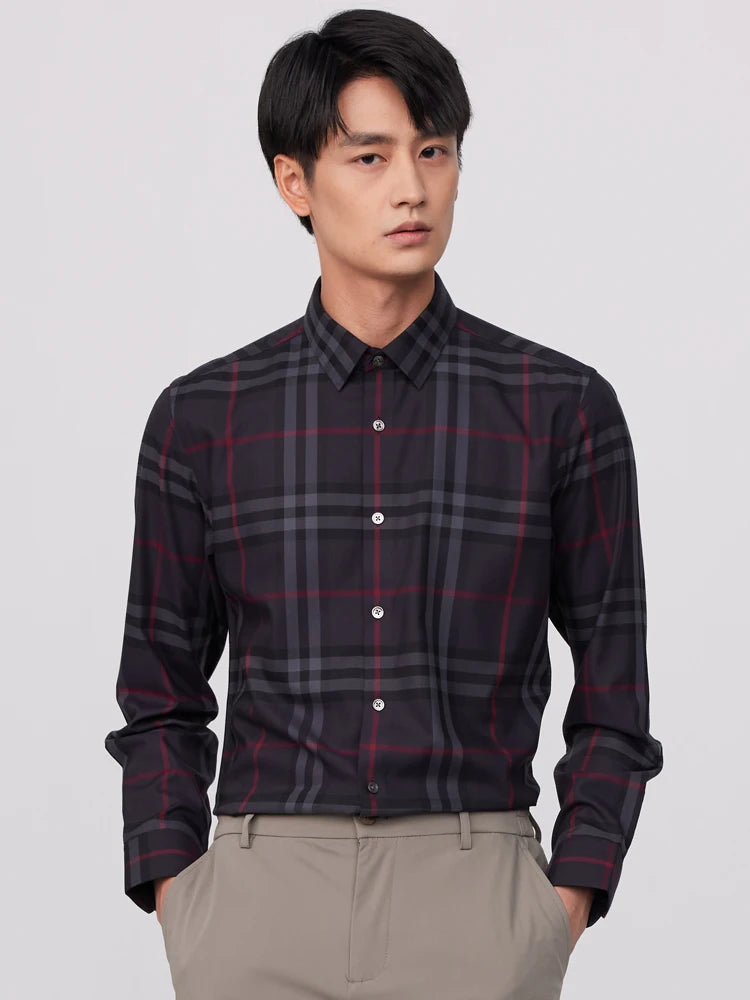 Intims - Chemise à Carreaux en Fibre de Bambou pour Hommes - 00134FR