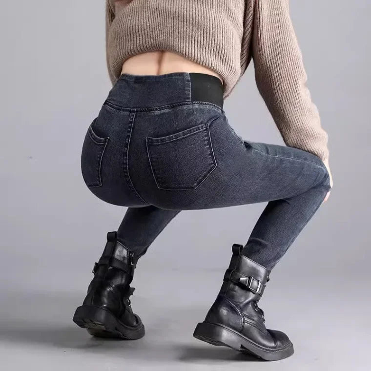 Jegging avec Doublure Polaire et à Taille Élastique