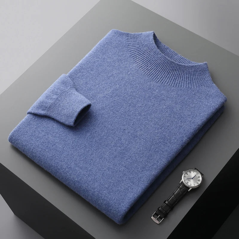 Roll Neck Jumper 100% Merino Wool