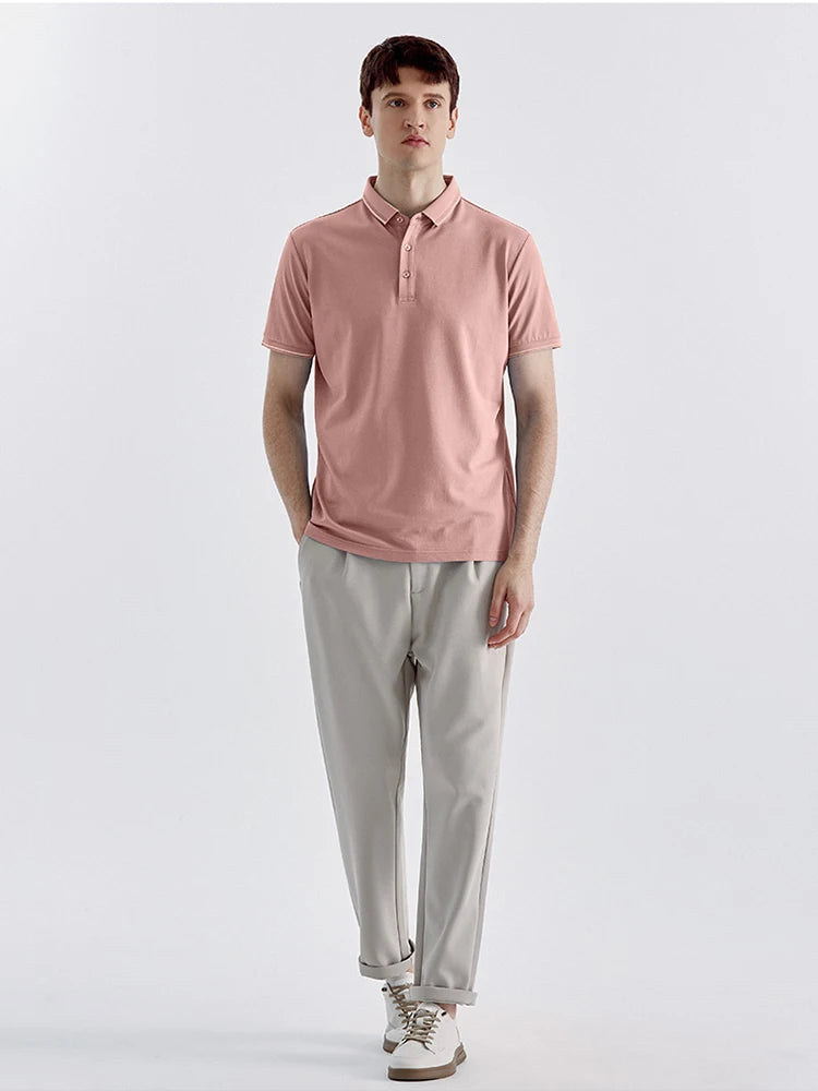 Intims - Polo d'Été Classique en Coton et Soie pour Hommes - 46820FR