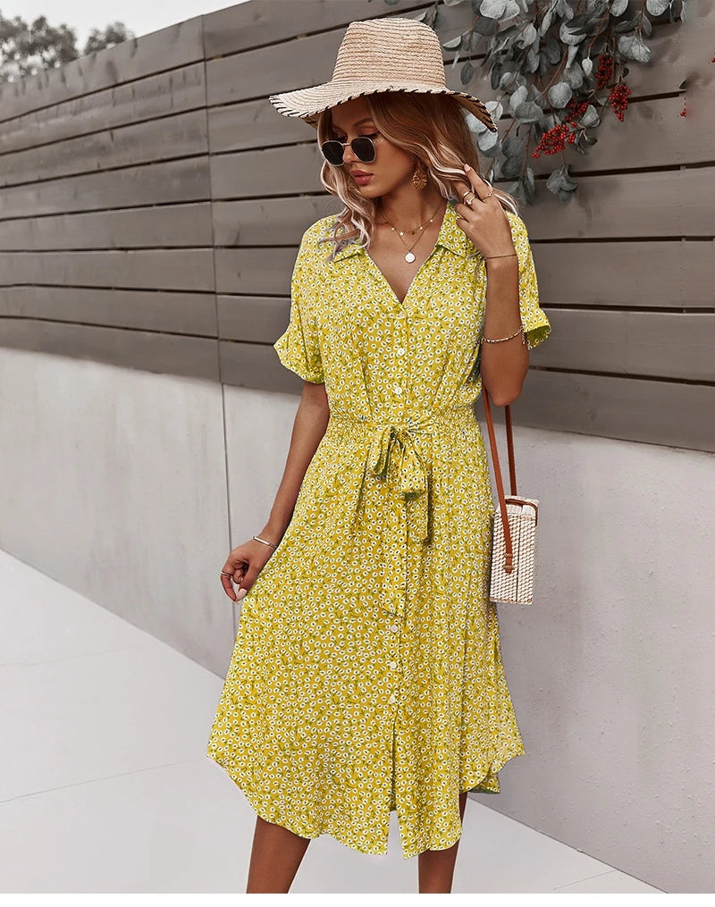 Intims - Robe Midi Imprimée à Fleurs pour Femme - 97531FR