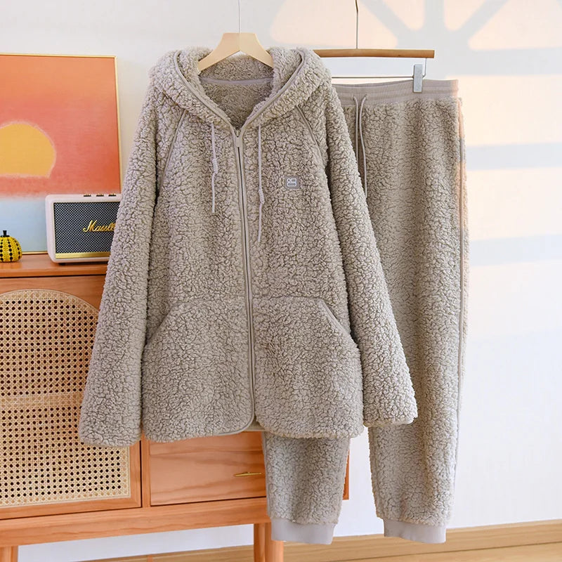 BEARY - Ensemble d'intérieur Chaud & Doux en Flanelle