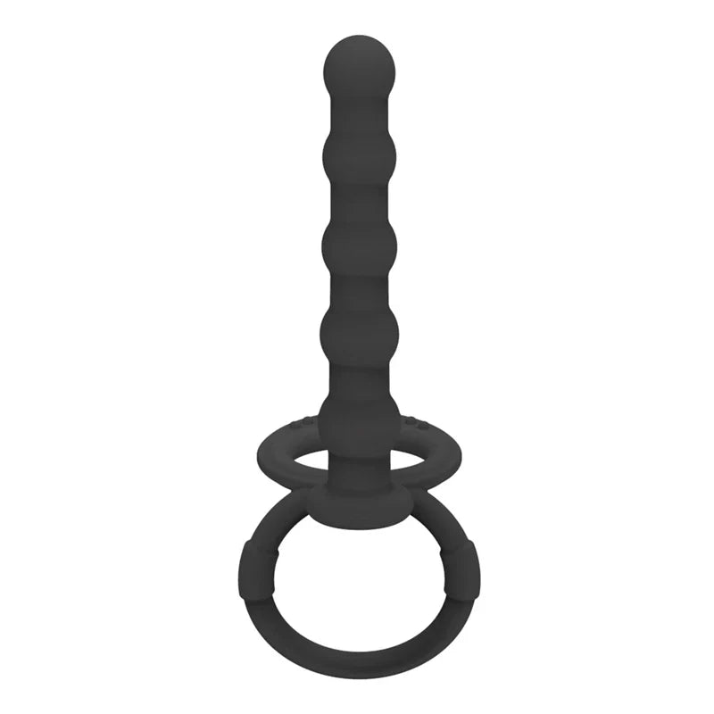COCKRING 2 en 1 - Anneau pénien & Plug anal perlé