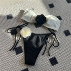 Intims - Maillot de bain brésilien sexy à fleurs - 72539FR