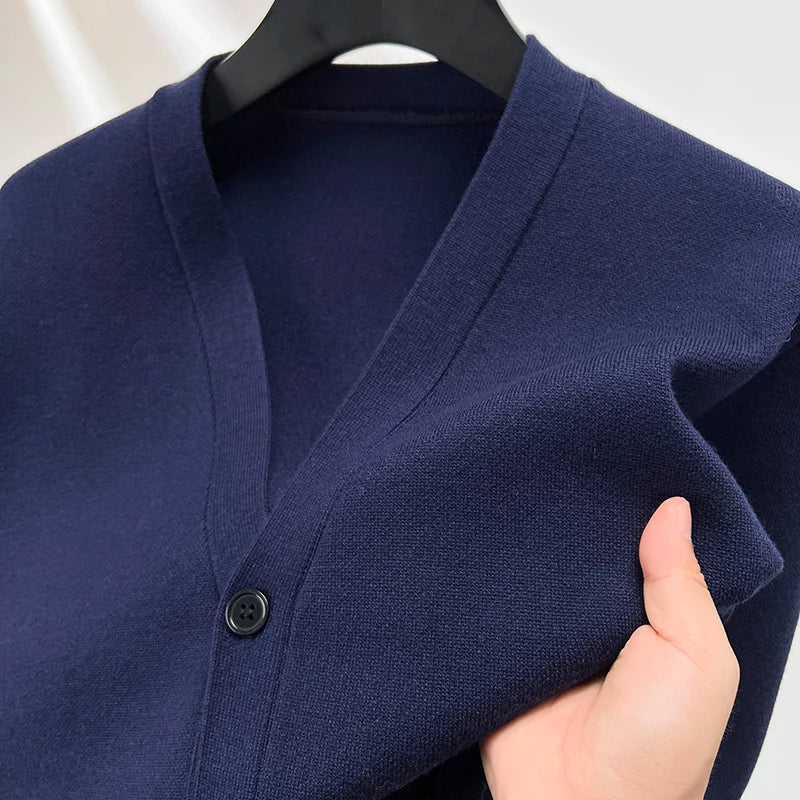 Cardigan Épais Col V BASIC - Homme