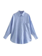 Intims - Chemise BASIC Manches longues en Popeline de Coton - 74821FR