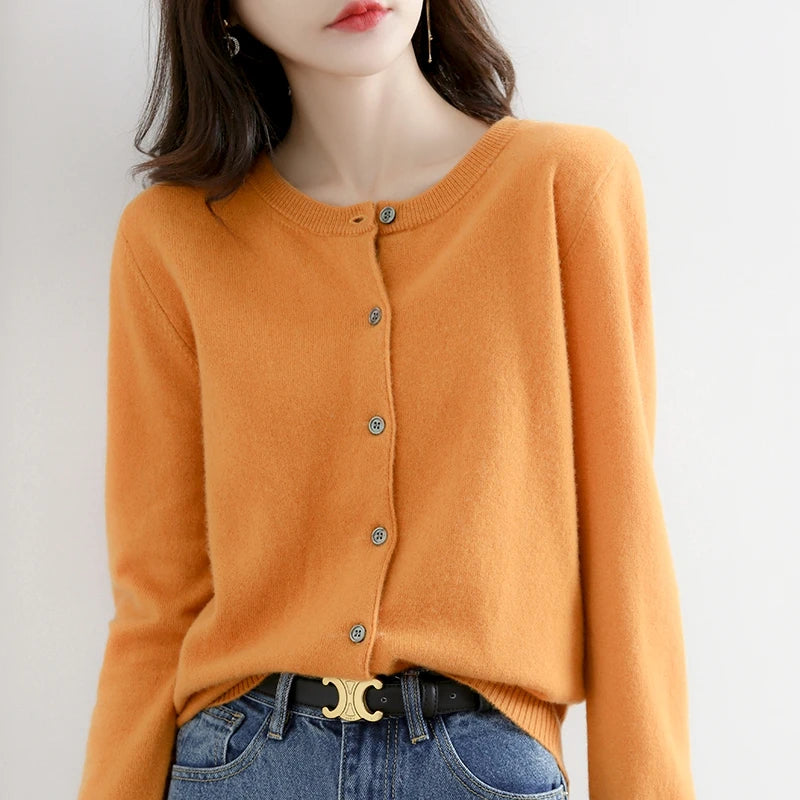 Intims - Cardigan intemporel à Col Rond pour Femme - 86420FR