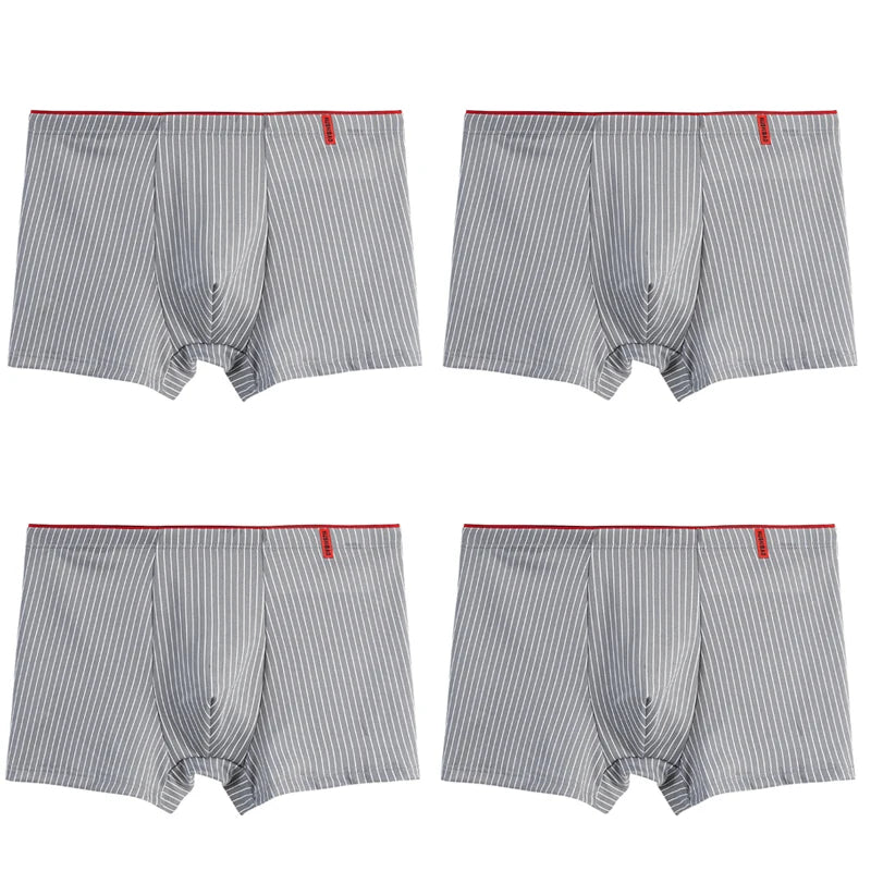 Intims - Men's Striped Cotton Boxer Shorts - Pack of 4 - 58214FR