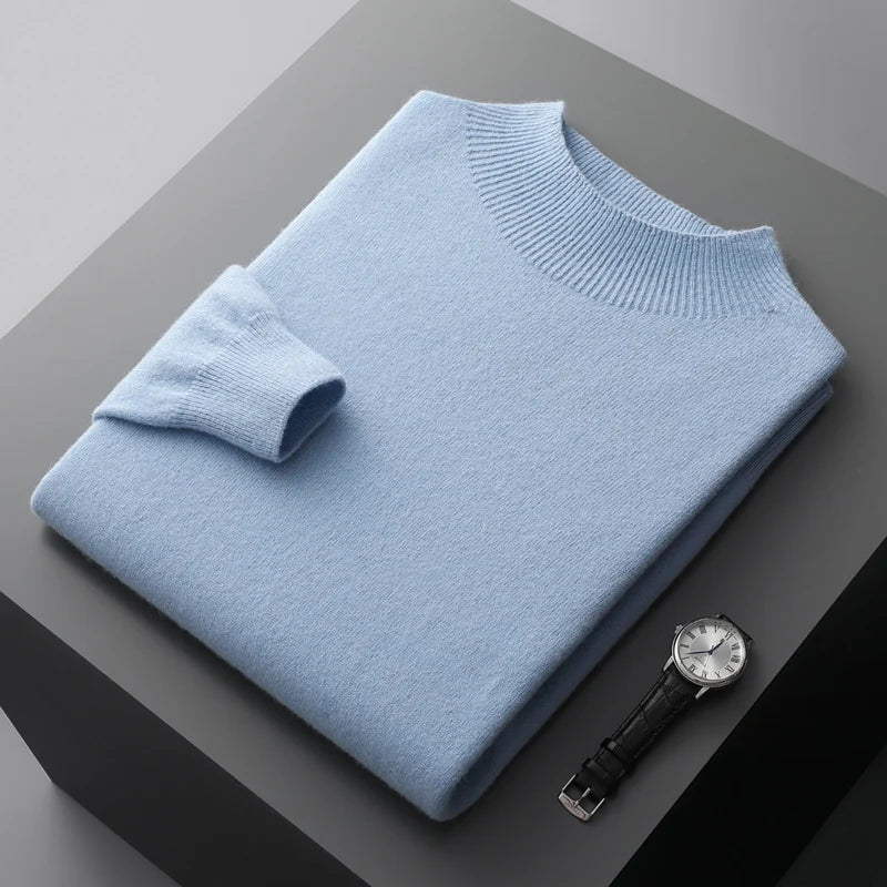 Roll Neck Jumper 100% Merino Wool