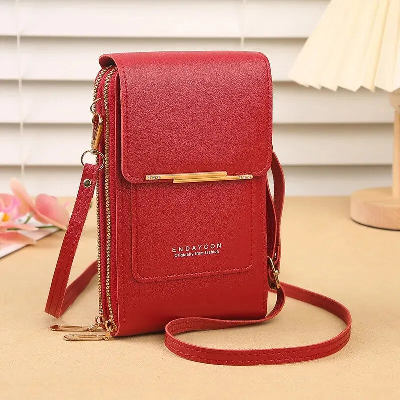 Leather phone pouch