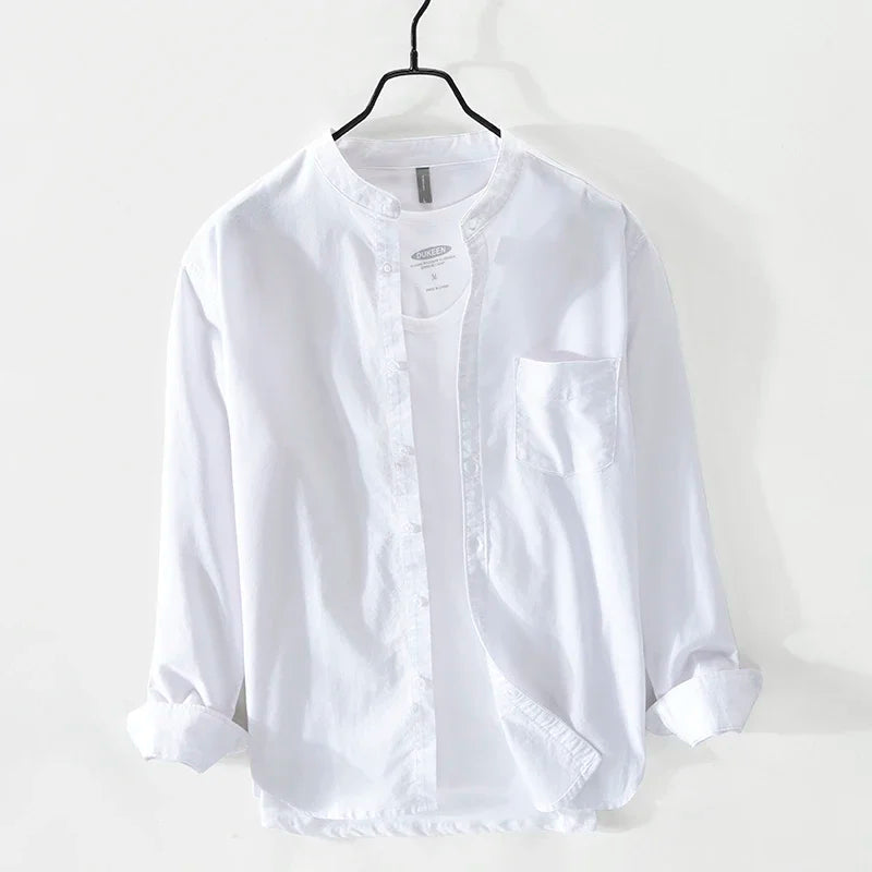 Intims - Chemise en 100% Coton à Col Mao pour Homme - 83927FR